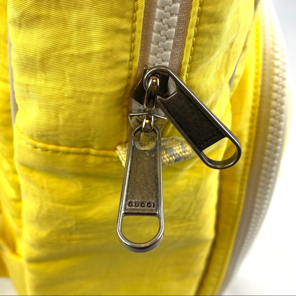 NWT Gucci Yellow Backpack "Blind For Love" -Nylon - Picture 5 of 10